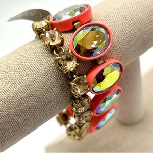 J. Crew Pink Brulee Double Strand Bracelet NWT